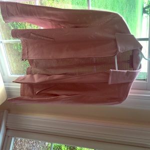 Leather pink jacket